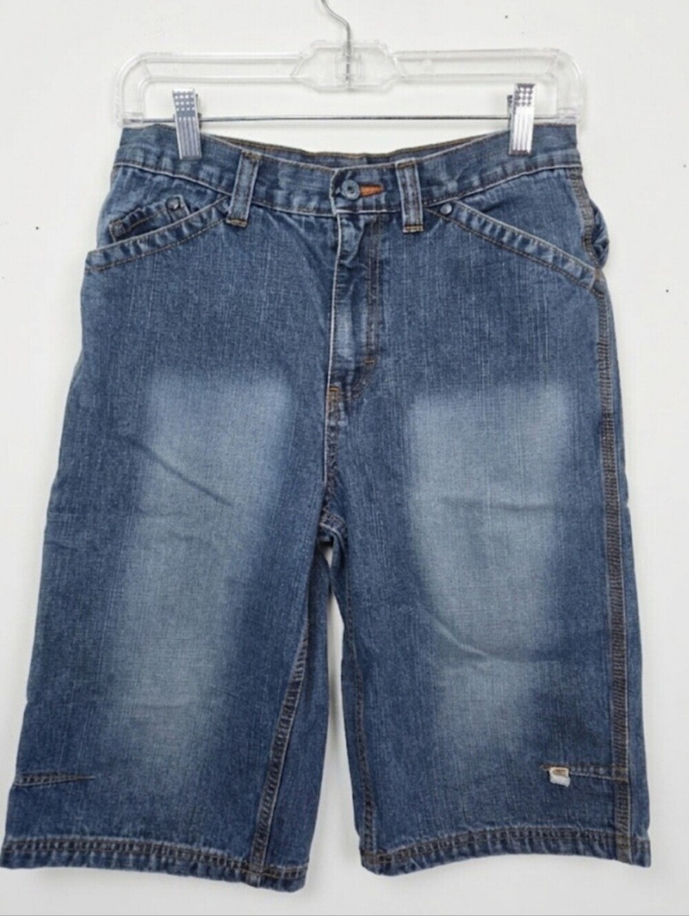 Timberland Boys Size 16 Denim Carpenter Shorts 90s Y2k